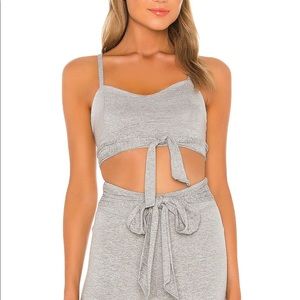 Free People High Bar Bra in Grey